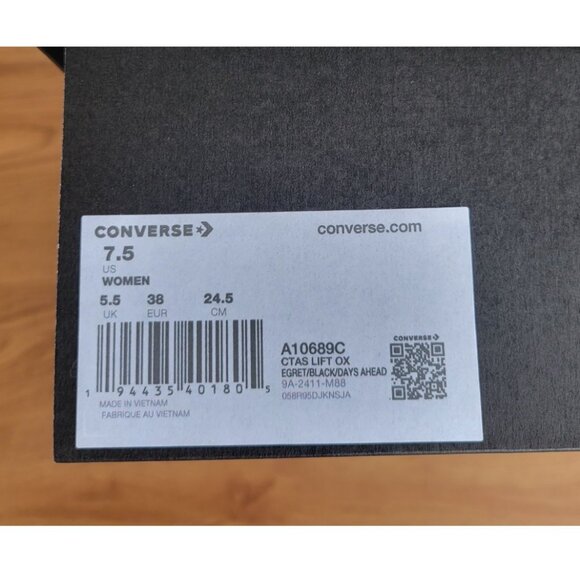 ✨Converse Chuck Taylor Lift Platform Polka Dots 7.5 Womens Shoes Sneaker A10689C - Picture 11 of 12